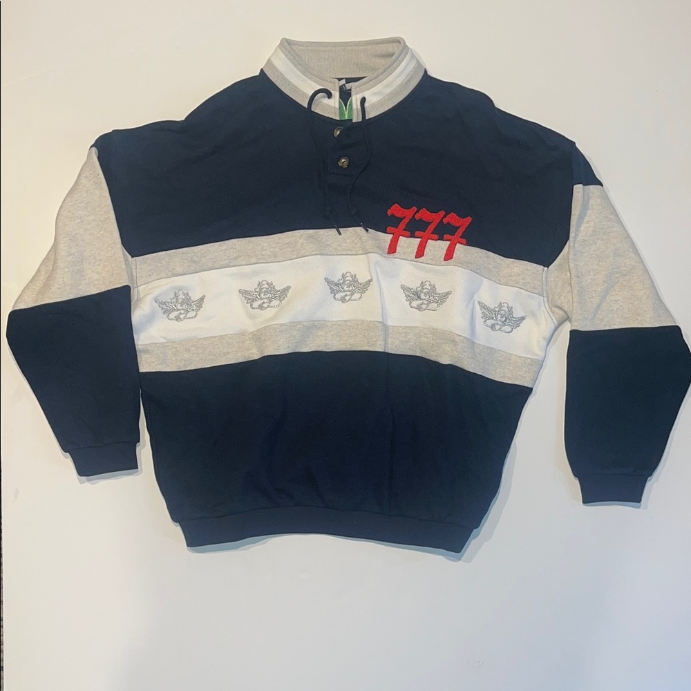 Boys Lie Navy and Gray Sweatshirt